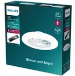 Deckenleuchte Philips, Amigo, dimmbar, Wei&szlig;, f&uuml;r Wohnzimmer, Kunststoff, Modern -