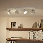 Deckenleuchte Philips, Bracia, Wei&szlig;, f&uuml;r Wohnzimmer, Metall, Modern - 60 - 8.05 -