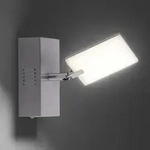 Wandleuchte PURE, Mira, dimmbar, Metallisch, f&uuml;r Wohnzimmer, Metall, Modern