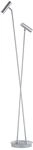 HELL Tom 60411 LED-Stehleuchte-Nickel matt/Chrom-mit LED (2700K)