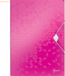 Leitz Eckspannmappe Wow A4 PP mit Klappen pink metallic