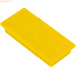 Franken Haftmagnet 23mmx50mm gelb VE=10 St&uuml;ck