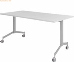 mcbuero.de Klapptisch fahrbar 160x80cm Grau