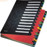 Leitz Ordnungsmappe Deskorganizer Color A4 24 F&auml;cher schwarz