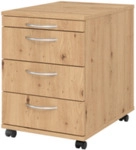 HAMMERBACHER Hammerbacher Rollcontainer - 42 8 x 59 x 58 cm 3 Sch&uuml;be B