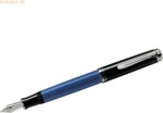 Pelikan Kolbenf&uuml;llhalter Souver&auml;n M405 Feder EF schwarz/blau