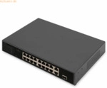 Assmann DIGITUS 16 Port FE PoE Switch , 2 GE Uplinks (RJ45 / SFP)