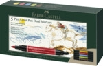 FABER CASTELL K&uuml;nstlertuschemarker Pitt Artist Pen Dualmarker - 5er Et