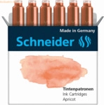 Schneider Tintenpatrone Standard Pastell Apricot VE=6 St&uuml;ck