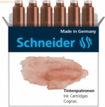 Schneider Tintenpatrone Standard Pastell Cognac VE=6 St&uuml;ck