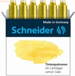 Schneider Tintenpatrone Standard Pastell Lemon Cake VE=6 St&uuml;ck