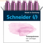 Schneider Tintenpatrone Standard Pastell Lilac VE=6 St&uuml;ck