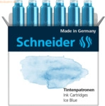 Schneider Tintenpatrone Standard Pastell Ice Blue VE=6 St&uuml;ck