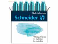 Schneider Tintenpatrone Standard Pastell Bermuda Blue VE=6 Stück