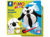 Staedtler Modelliermasse Fimo Kids Kunststoff Set -Penguin- 2x42g