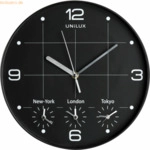 Unilux Wanduhr On Time Kunststoff 30 cm schwarz