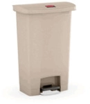 RUBBERMAID Tretabfalleimer Slim-Jim - 50 L beige.