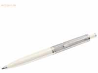 Pelikan Kugelschreiber K405 Silber-Weiß