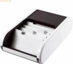 Helit Visitenkartenbox Serie Linear wei&szlig;/schwarz