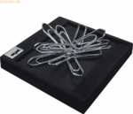 Sigel Klammernhalter cintano : S saphirschwarzes Lederimitat B7,5x T1,
