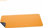 Sigel Schreibunterlage einrollbar gelb-grau Lederimitat 800x300x2mm