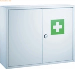 Alco Erste-Hilfe-Verbandschrank Stahl lackiert 450x150x360mm wei&szlig;