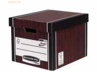 10 x Bankers Box Archivbox hoch Premium BxHxT 34,2x30,3x40cm Holzoptik