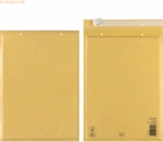 Herlitz Luftpolstertasche 7/G 25x34cm Haftklebung VE=10 St&uuml;ck braun