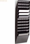 Durable Prospektspender Flexiboxx 12 A4 quer 12 F&auml;cher schwarz