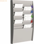 Paperflow Wand-Sortiertafel V 20F A4V2X10.02 DIN A4 grau