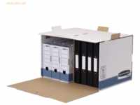 5 x Bankers Box Archivcontainer Prima BxHxT 55,7x33,5x38,9cm blau/weiß