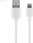 Goobay USB Kabel 45563 DAT USB-C/A 2.0 1m wei&szlig;