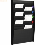 Paperflow Wand-Sortiertafel V 20F A4V2X10.01 DIN A4 schwarz