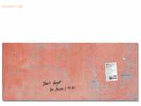 Sigel Glas-Magnettafel Artverum 130x55cm Red Wall matt
