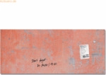 Sigel Glas-Magnettafel Artverum 130x55cm Red Wall matt