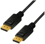 LogiLink Displayport-Kabel 1.4 DP->DP M/M 8K/60Hz 1m schwarz