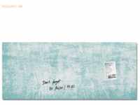 Sigel Glas-Magnettafel Artverum 130x55cm Turquoise Wall matt
