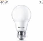 Signify Philips LED classic Lampe 40W E27 Warmwei&szlig; 470lm matt 3er P