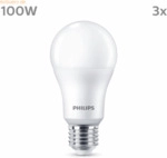 Signify Philips LED classic Lampe 100W E27 Kaltwei&szlig; 1521lm matt 3er P