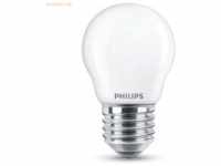 Signify Philips LED classic Lampe 40W E27 Tropf Warmw 470lm matt 2erP