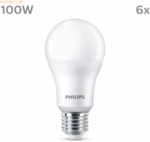 Signify Philips LED classic Lampe 100W E27 Kaltwei&szlig; 1521lm matt 6er P