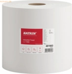 Katrin Putztuchrolle L2 481603 2lagig wei&szlig; 1.500 Blatt 2 St&uuml;ck