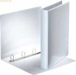 10 x Esselte Pr&auml;sentationsringbuch A4 4 Ringe 25mm wei&szlig;