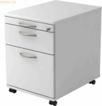 mcbuero.de Rollcontainer 58cm 1 Schub 1 H&auml;ngeregistratur Schloss Bogen