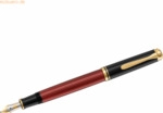 Pelikan Kolbenf&uuml;llhalter Souver&auml;n M600 Feder EF schwarz/rot