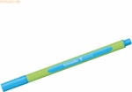 5 x Schneider Fineliner Line-Up 0,4 mm mineral-blue