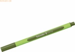 5 x Schneider Fineliner Line-Up 0,4 mm olive-green