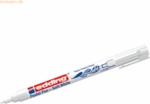 10 x edding Fasermaler Soft Pastel Pen 1500 1-3mm wei&szlig;