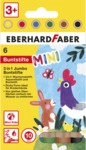 6 x Eberhard Faber Farbstiftetui Jumbo Mini Kids 3in1 - 6er Etui.
