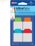 Avery Haftstreifen UltraTabs 25,4x38,1 mm gr&uuml;n, blau, rot, orange VE=4